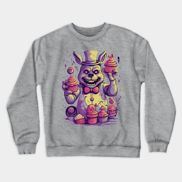 Freddy's FNAF Fan Tee Art Crewneck Sweatshirt by ABART BY ALEXST 